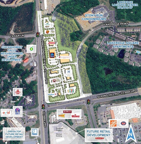 Washington Hwy at Sliding Hill Road, Glen Allen, VA à louer - Photo de l’immeuble – Image 2 sur 3