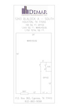 1243 Blalock Rd, Houston, TX à louer Plan d’étage– Image 1 sur 1