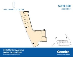 2021 McKinney Ave, Dallas, TX à louer Plan de site– Image 1 sur 2