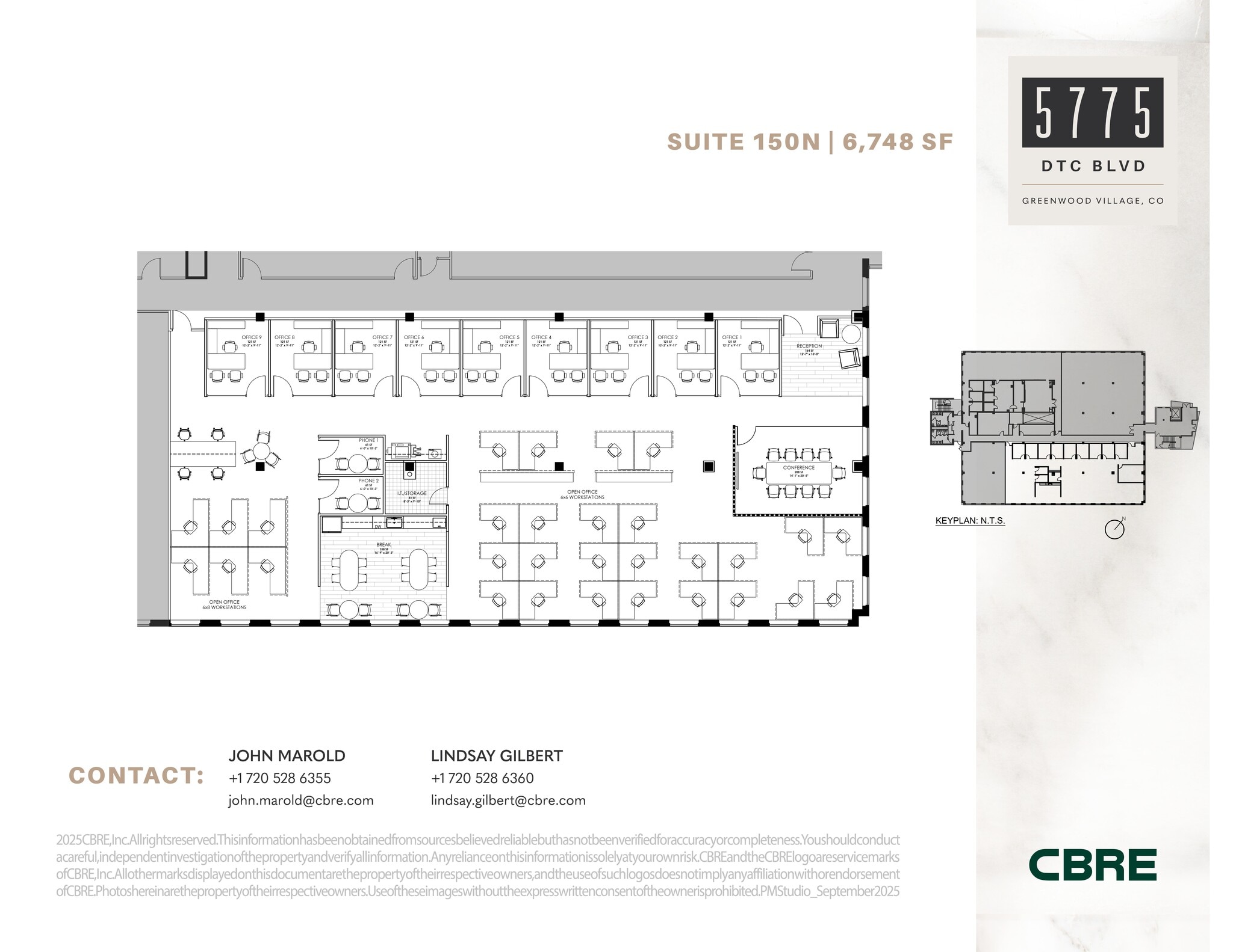 5775 DTC Blvd, Greenwood Village, CO à louer Plan de site– Image 1 sur 1