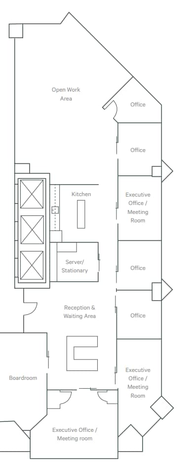 9888 Jasper Ave NW, Edmonton, AB à louer Plan d’étage– Image 1 sur 1