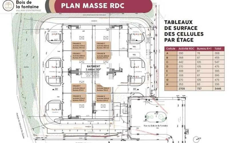 Local d'activités dans Angerville à vendre - Plan d’étage – Image 3 sur 4