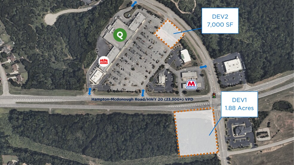 120 Westridge Pky, McDonough, GA à louer - Aérien – Image 1 sur 3