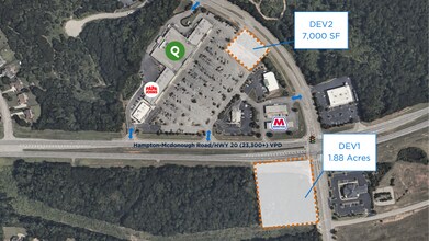 120 Westridge Pky, McDonough, GA - Vue aérienne vue de carte