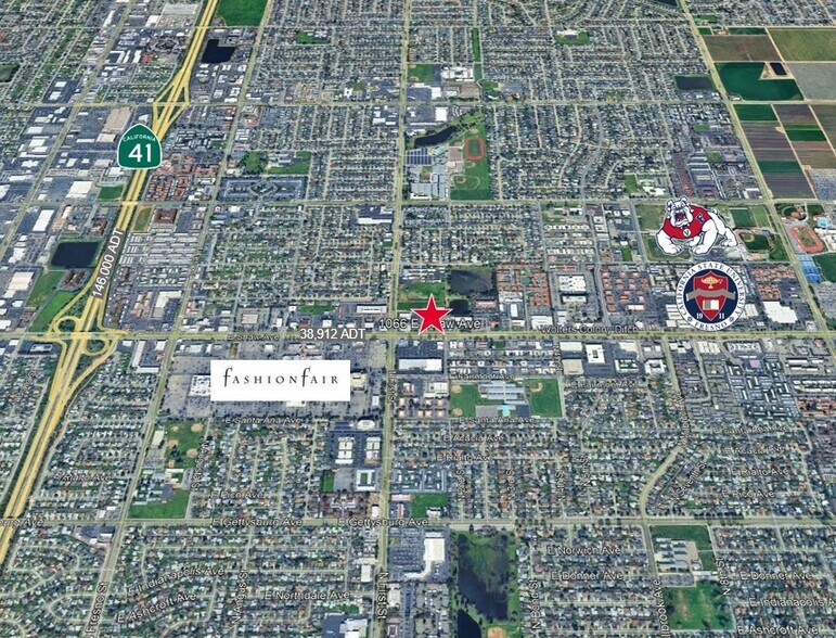 1066 E Shaw Ave, Fresno, CA à vendre - Photo de l’immeuble – Image 1 sur 3