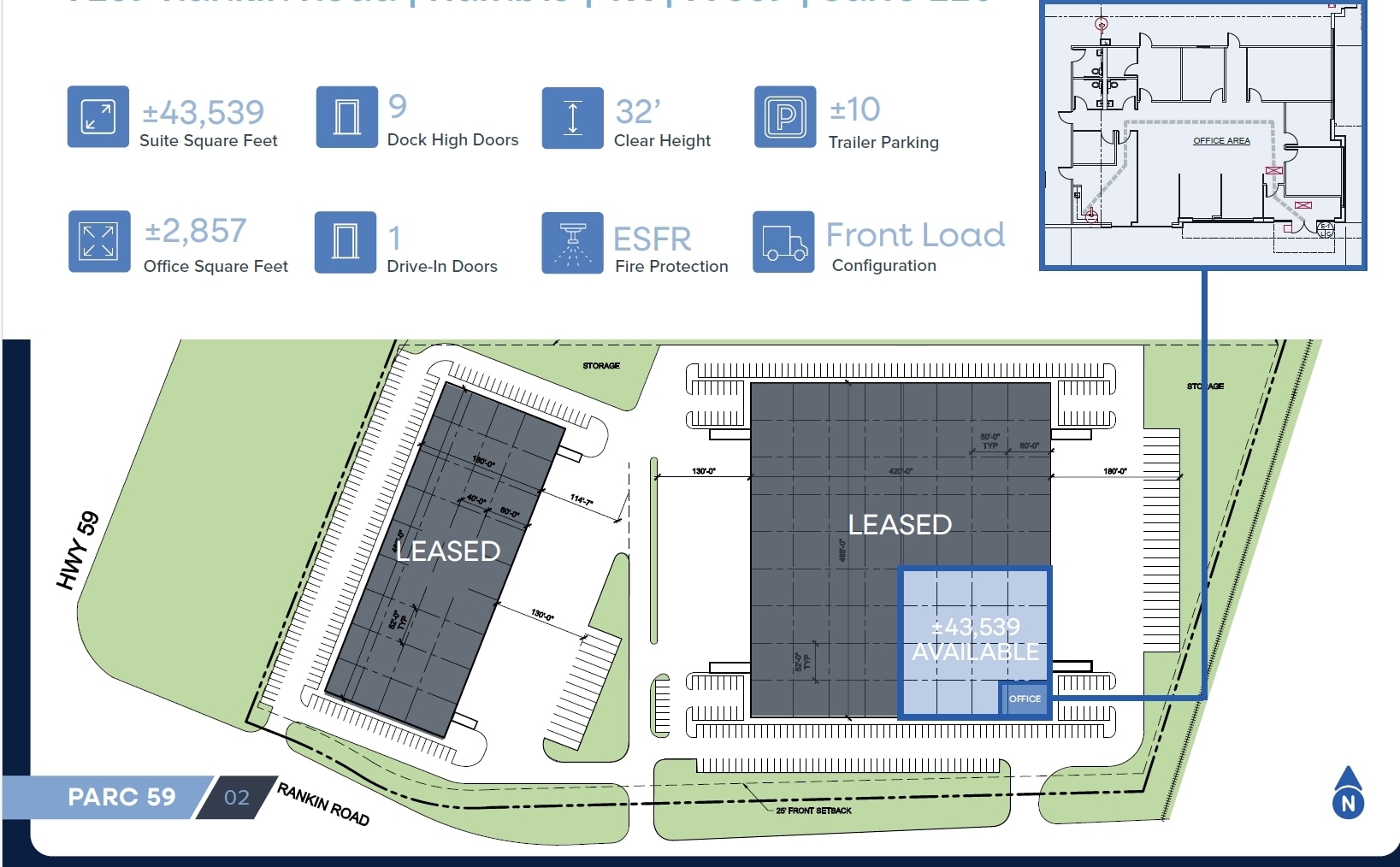 7259 Rankin Rd, Humble, TX à louer Plan de site– Image 1 sur 1
