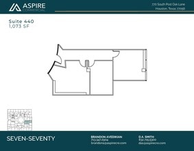 770 S Post Oak Ln, Houston, TX à louer Plan d’étage– Image 1 sur 1