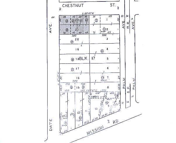 800 S Date Ave, Alhambra, CA à louer - Plan cadastral – Image 2 sur 3