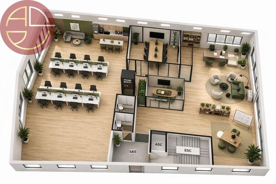 Bureau dans Ramonville-Saint-Agne à vendre - Plan d’étage – Image 3 sur 15