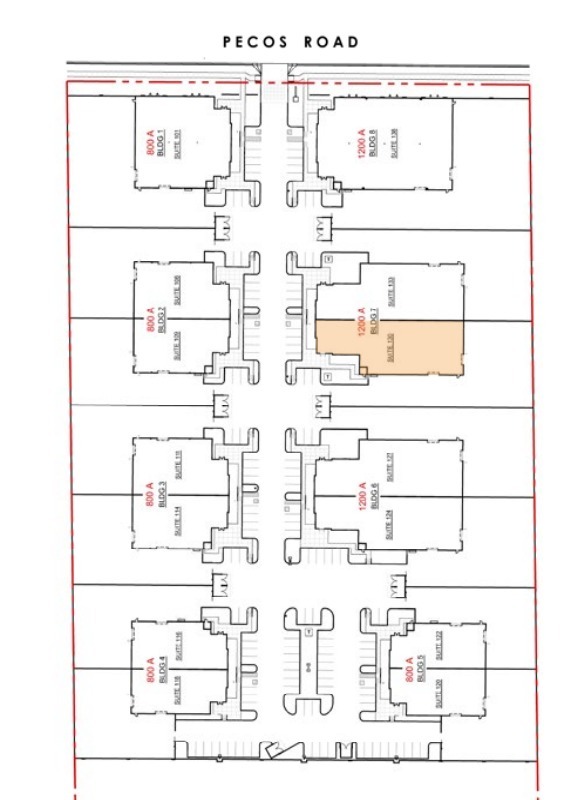 8607 E Pecos Rd, Mesa, AZ à louer Plan de site– Image 1 sur 1