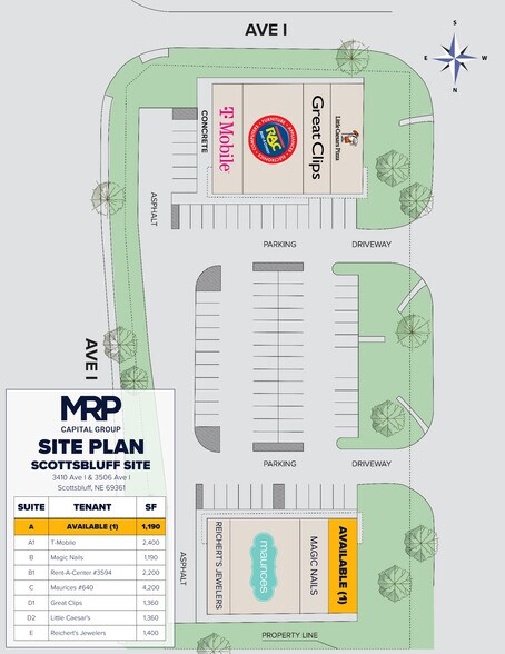 3410 Avenue I, Scottsbluff, NE à louer - Plan de site – Image 1 sur 7