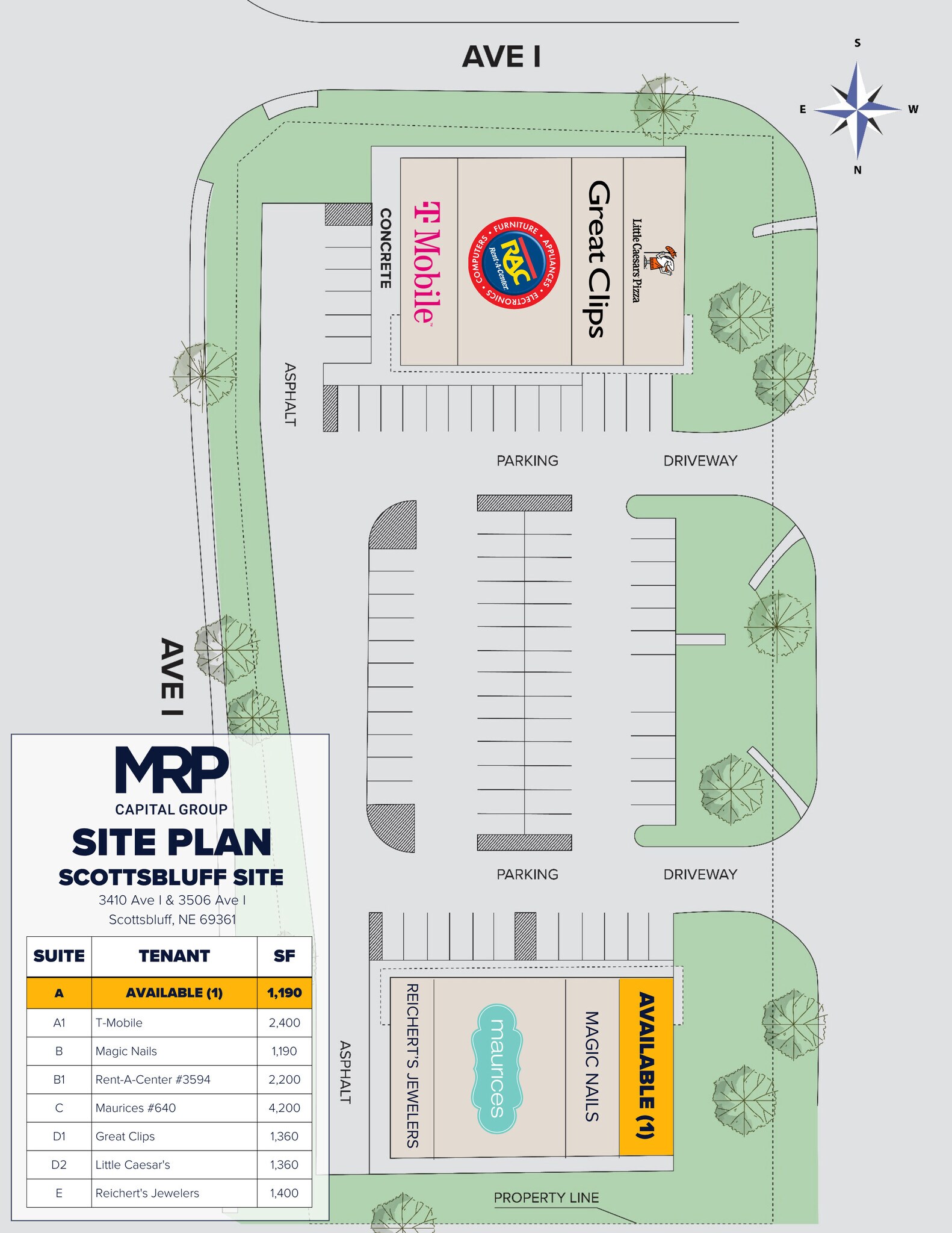 3410 Avenue I, Scottsbluff, NE à louer Plan de site– Image 1 sur 8