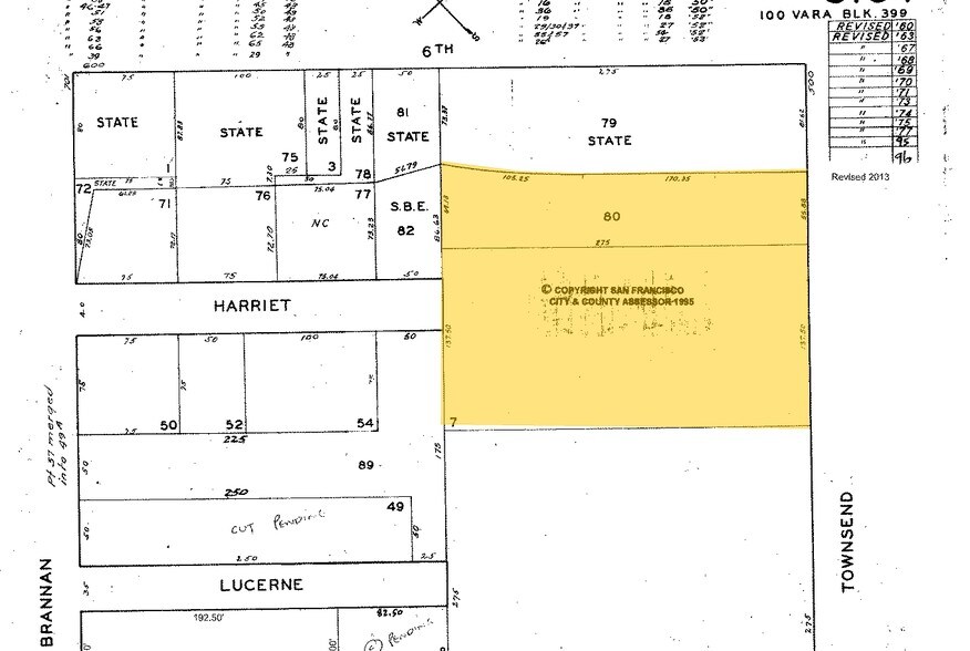 510 Townsend St, San Francisco, CA à louer - Plan cadastral – Image 3 sur 17