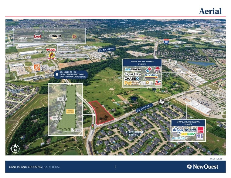 Cane Island Xing, Katy, TX à vendre - Aérien – Image 3 sur 3