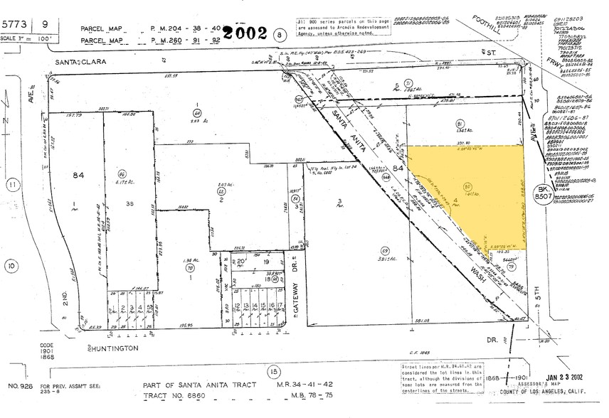 51 N 5th Ave, Arcadia, CA à louer - Plan cadastral – Image 3 sur 6