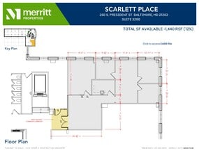 729 E Pratt, Baltimore, MD à louer Plan d’étage– Image 1 sur 1