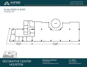 5120 Woodway Dr, Houston, TX à louer Plan d’étage– Image 2 sur 7