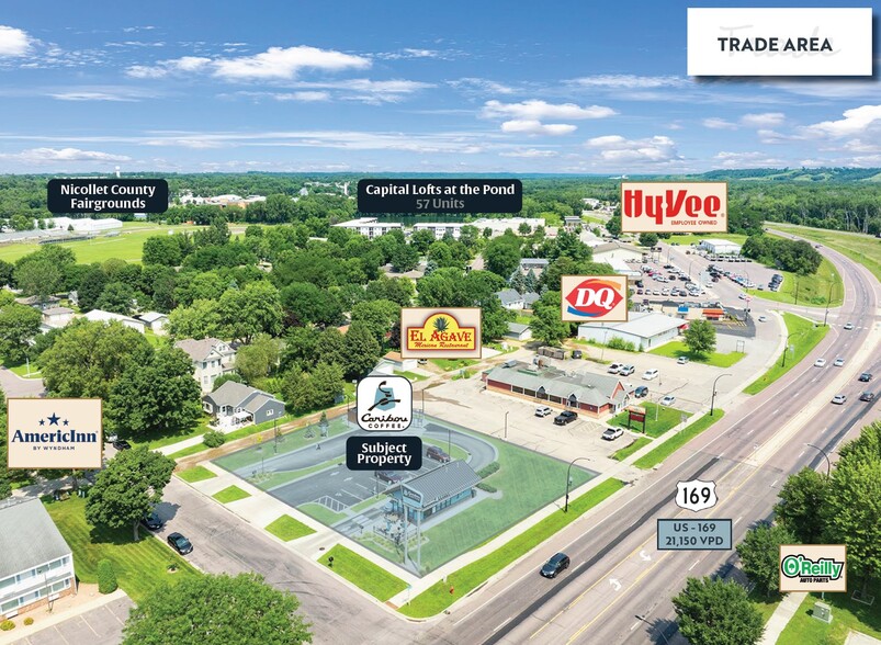 804 N Minnesota Ave, Saint Peter, MN à vendre - Aérien – Image 2 sur 4