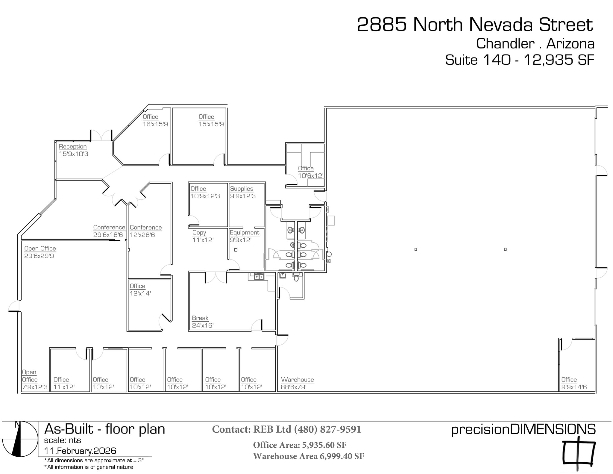 2885 N Nevada St, Chandler, AZ à louer Plan de site– Image 1 sur 1