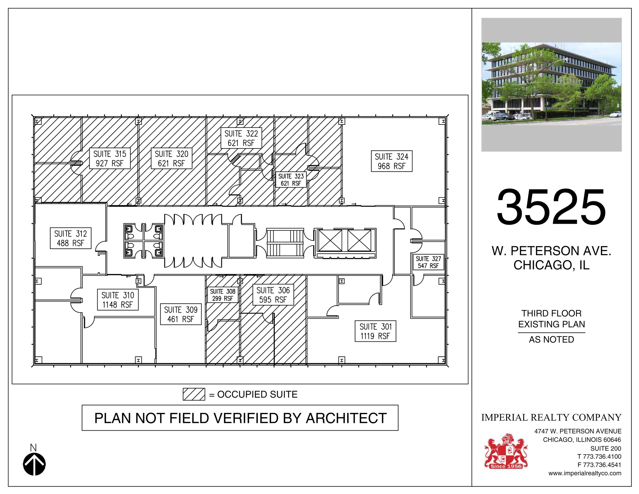 3525 W Peterson Ave, Chicago, IL à louer Plan de site– Image 1 sur 1