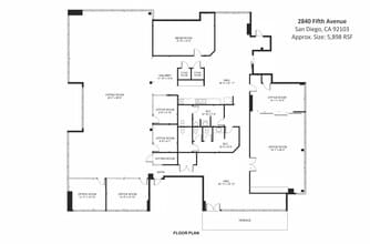 2840 5th Ave, San Diego, CA à louer Plan de site– Image 2 sur 16