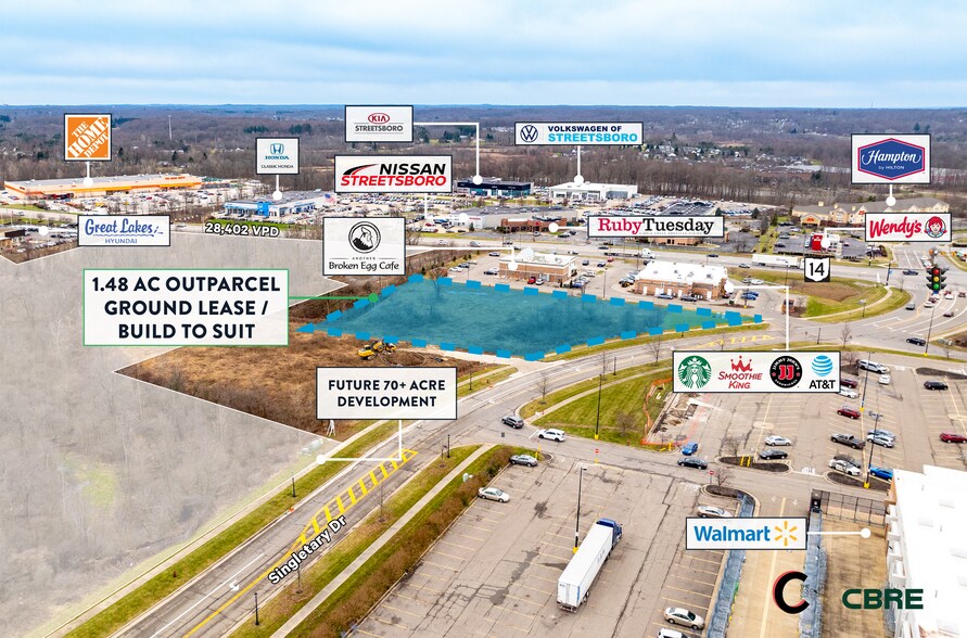 9706 State Route 14, Streetsboro, OH à louer - Aérien – Image 3 sur 6