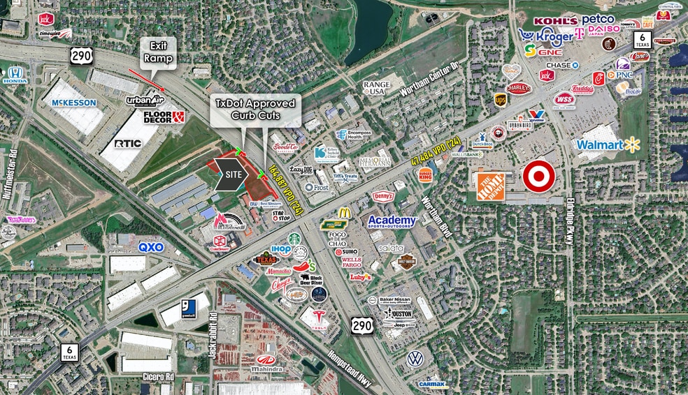 Highway 290 & FM 1960, Houston, TX à vendre - Aérien – Image 2 sur 3