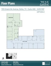 7515 Greenville Ave, Dallas, TX à louer Plan d’étage– Image 2 sur 3