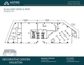 5120 Woodway Dr, Houston, TX à louer Plan d’étage– Image 2 sur 4