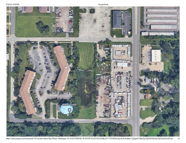 712 S Green Bay Rd, Waukegan, IL à louer - Aérien – Image 3 sur 3