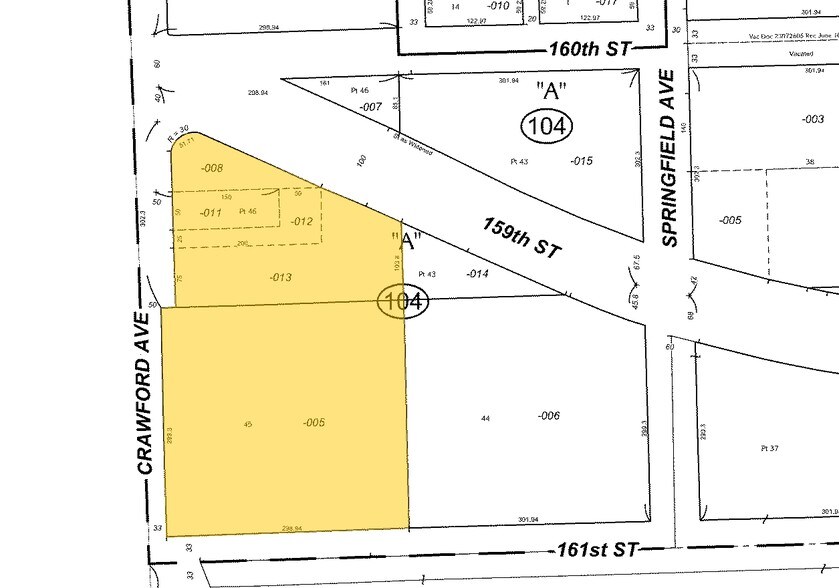 16059 S Crawford Ave, Markham, IL à louer - Plan cadastral – Image 2 sur 8