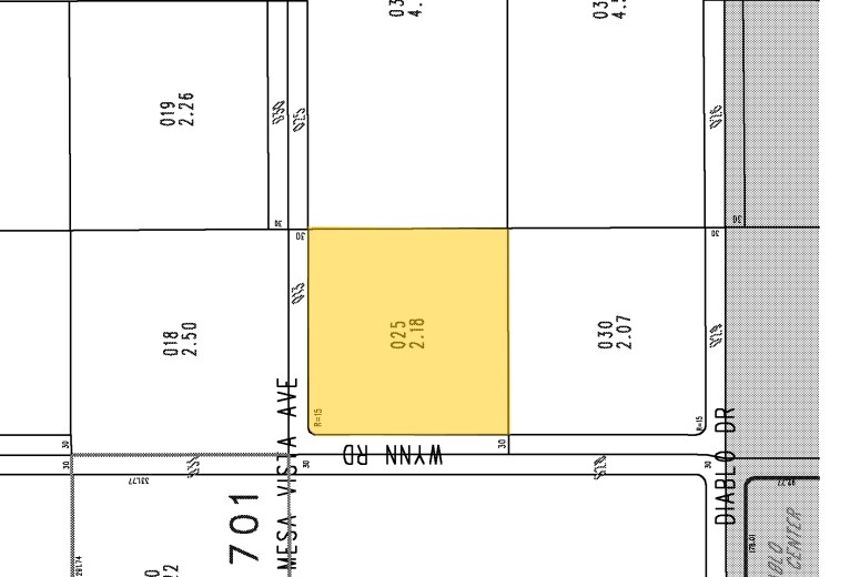 4065 W Mesa Vista Ave, Las Vegas, NV à louer - Plan cadastral – Image 2 sur 5