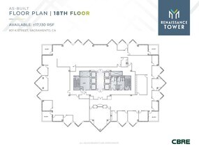 801 K St, Sacramento, CA à louer Plan d’étage– Image 1 sur 2