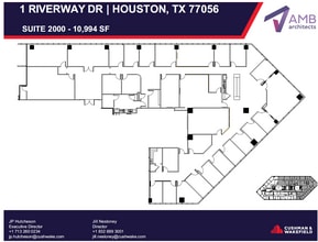 1 Riverway, Houston, TX à louer Plan d’étage– Image 1 sur 1