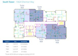 14600 Sherman Way, Van Nuys, CA à louer Plan d’étage– Image 1 sur 1