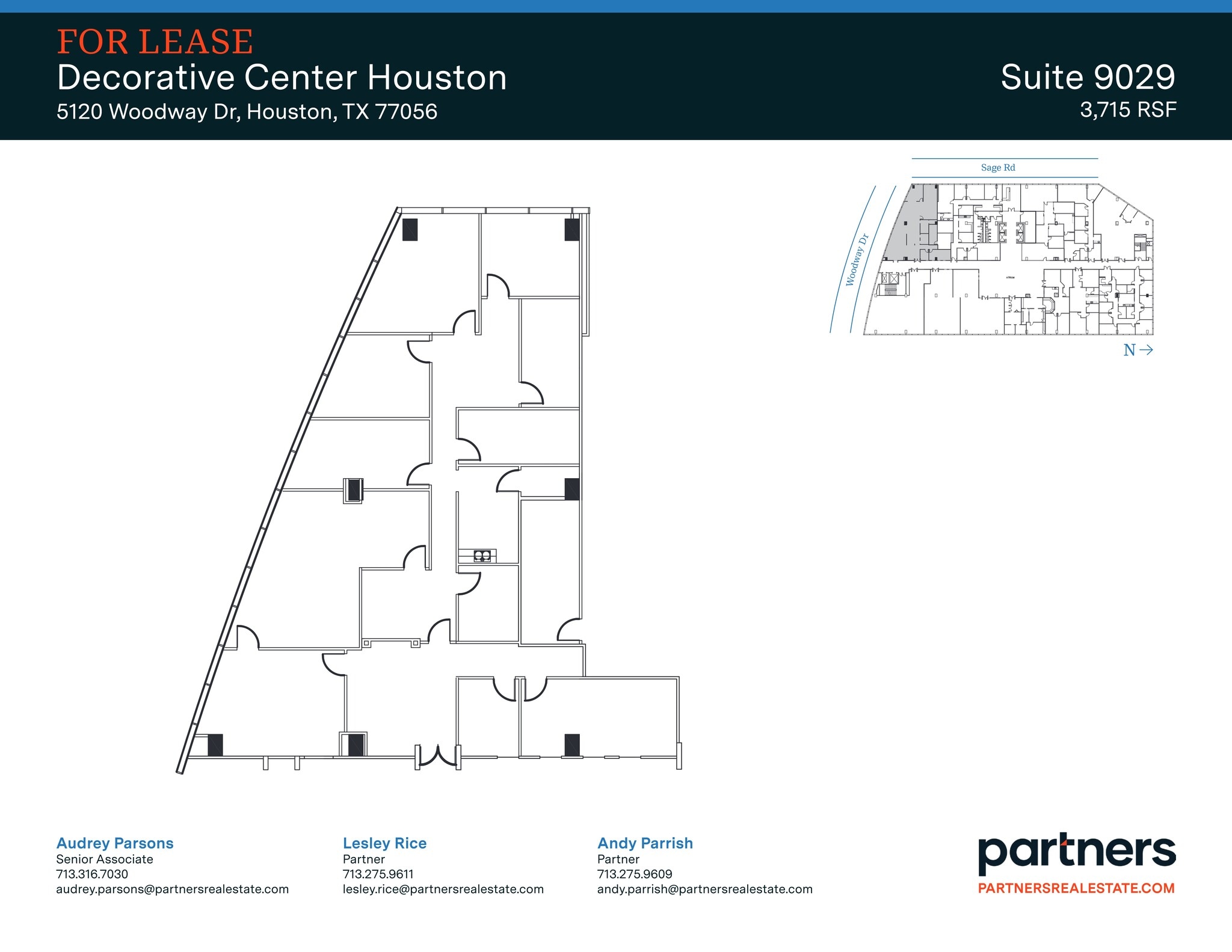 5120 Woodway Dr, Houston, TX à louer Plan de site– Image 1 sur 1