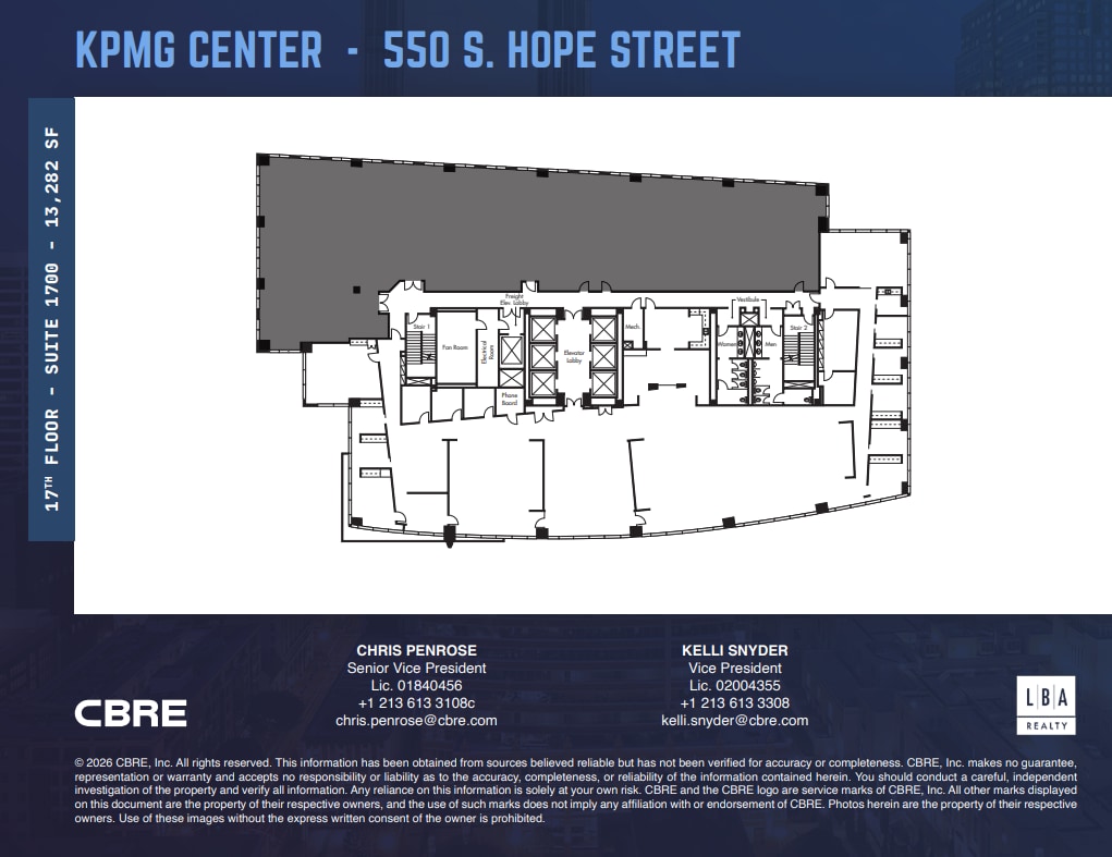 550 S Hope St, Los Angeles, CA à louer Plan d’étage– Image 1 sur 1