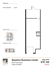 5024 S Ash Ave, Tempe, AZ à louer Plan d’étage– Image 1 sur 3