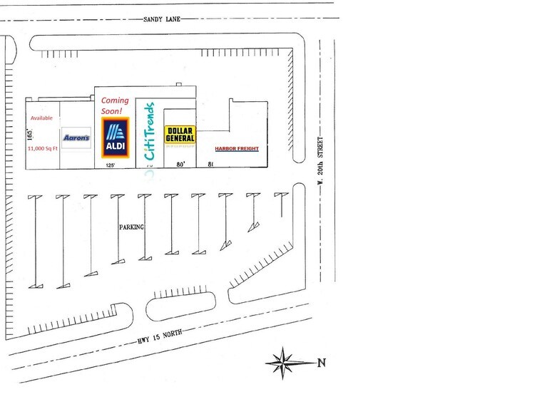 1904-1930 Highway 15, Laurel, MS à louer - Plan de site – Image 3 sur 5