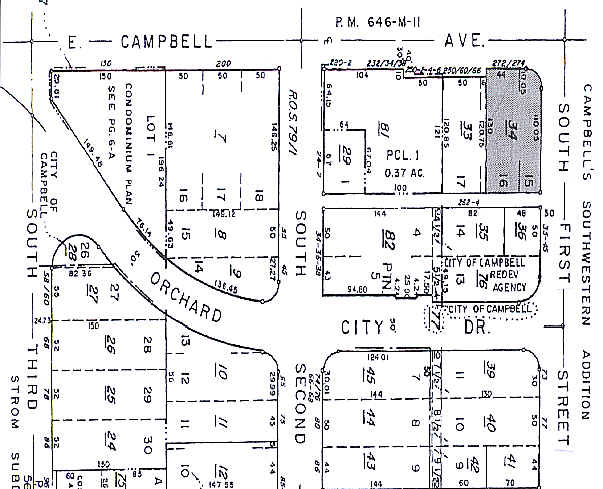 272-274 E Campbell Ave, Campbell, CA à louer - Plan cadastral – Image 2 sur 11