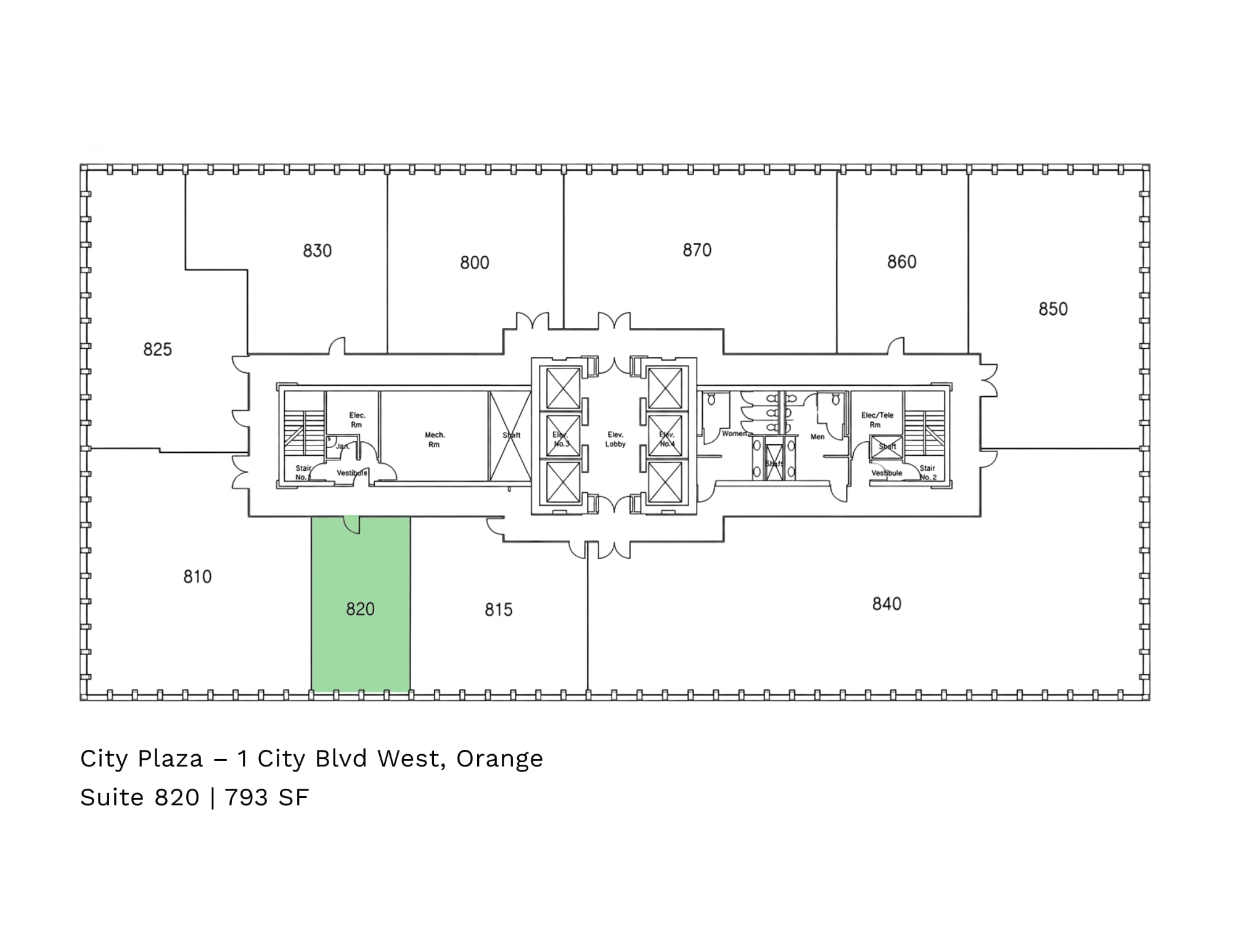 1 City Blvd W, Orange, CA à louer Plan d’étage– Image 1 sur 4