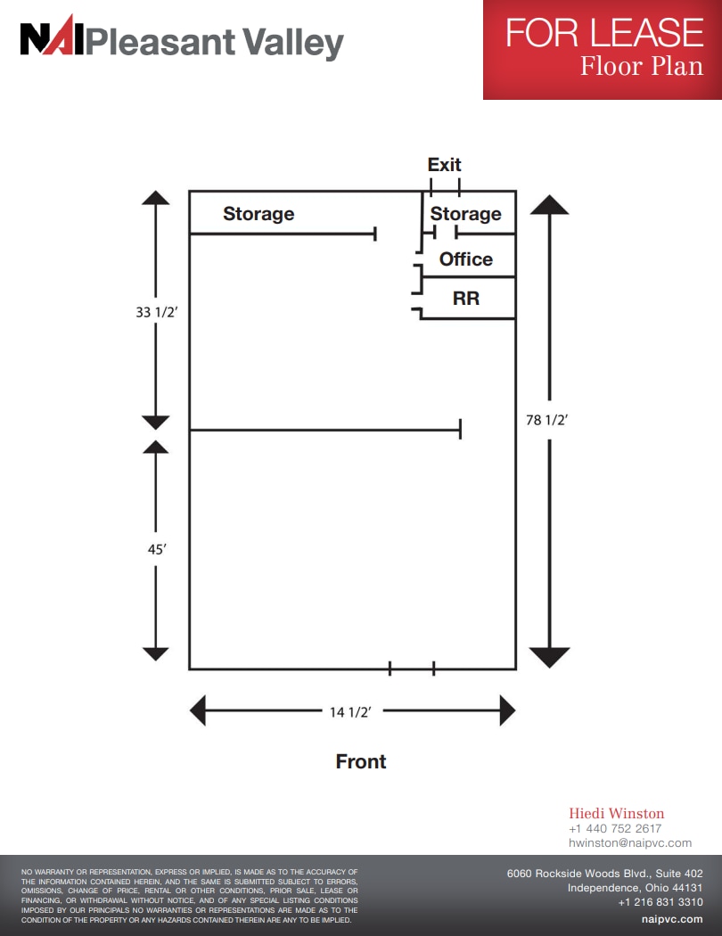 7741-7749 Mentor Ave, Mentor, OH à louer Plan d’étage– Image 1 sur 1