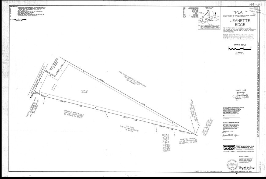 8426 Old Reaves Ferry Rd, Conway, SC à vendre - Plan cadastral – Image 3 sur 12