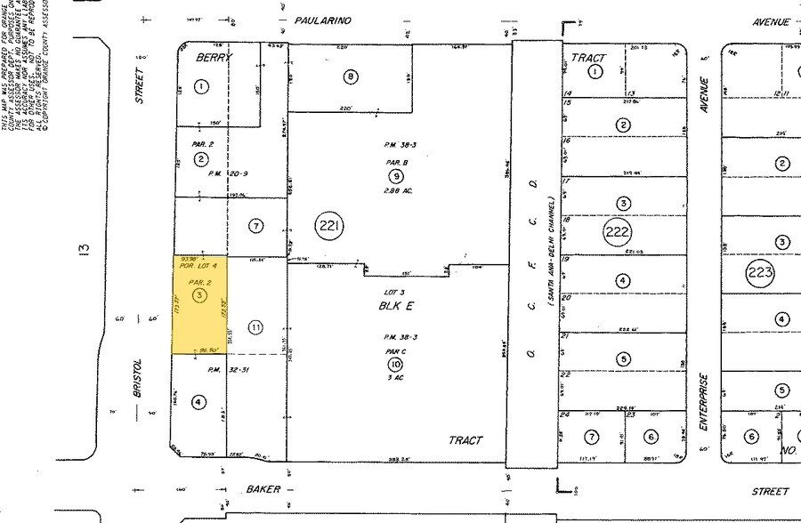 3010 S Bristol St, Costa Mesa, CA à louer - Plan cadastral – Image 3 sur 3
