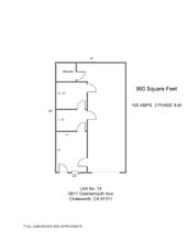 9811 Owensmouth Ave, Chatsworth, CA à louer Plan d’étage– Image 1 sur 1