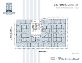 901 15th St NW, Washington, DC à louer Plan d’étage– Image 2 sur 2