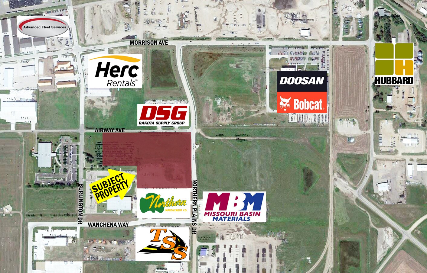 3207 Airway Ave, Bismarck, ND à vendre Aérien– Image 1 sur 2