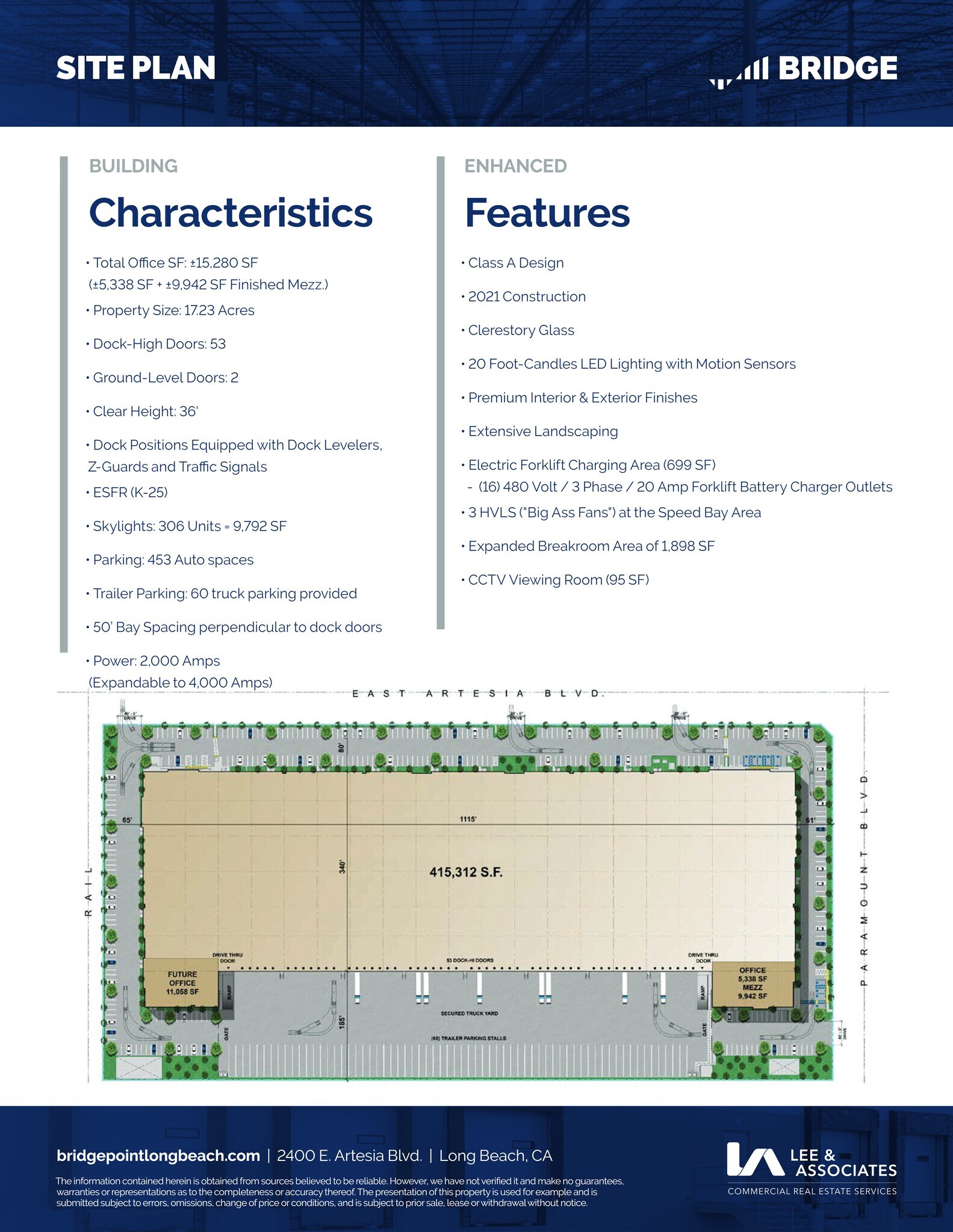2400 E Artesia Blvd, Long Beach, CA à louer Plan de site– Image 1 sur 9