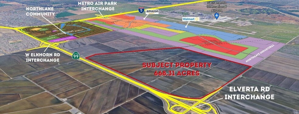 SW Elverta Rd & 99 Hwy, Sacramento, CA à vendre - Aérien – Image 3 sur 23