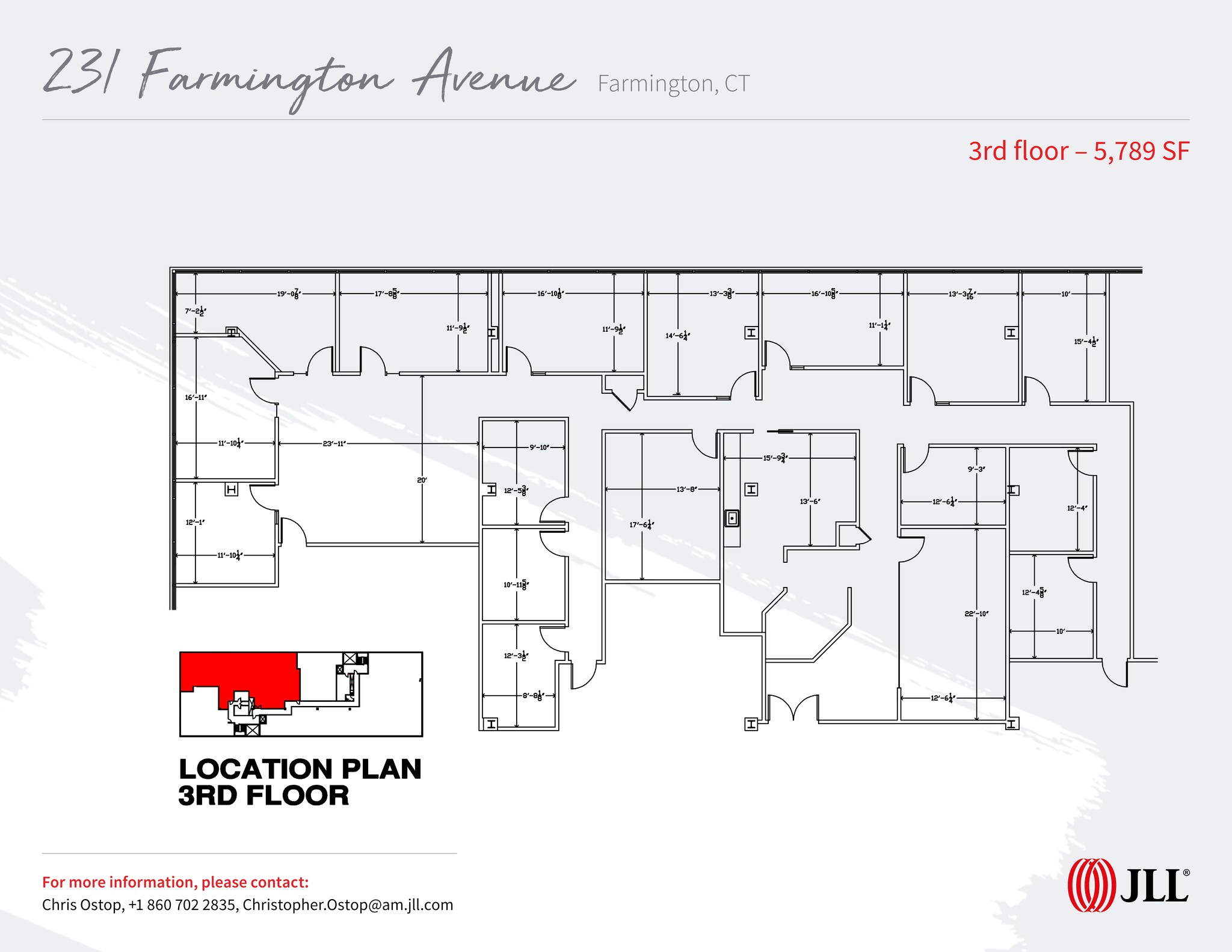 231 Farmington Ave, Farmington, CT à louer Plan de site– Image 1 sur 1